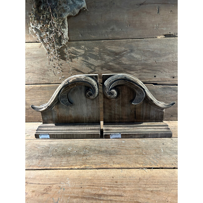 # Set houten ornamenten (4) - 32 x 8 x 30 cm