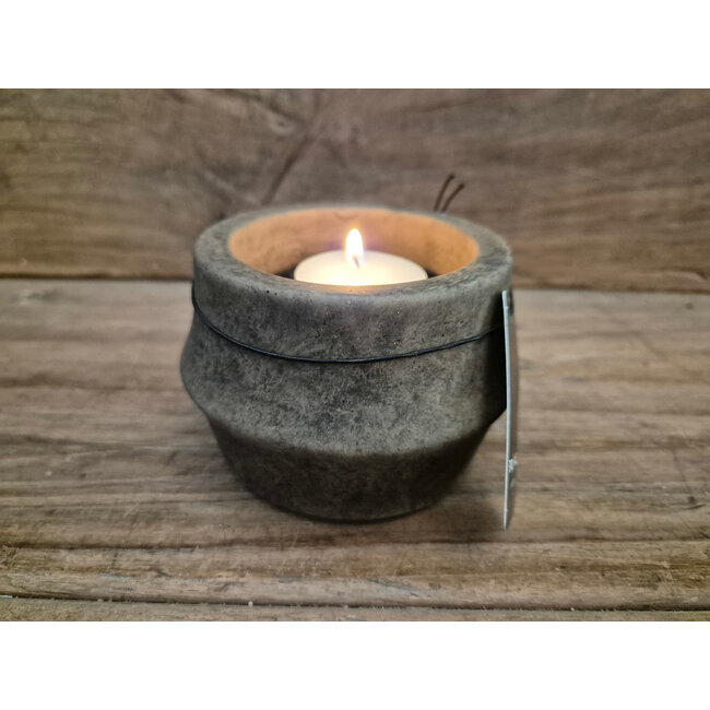 # Tealightcup Edge Majestic Brown L D.10 H.7