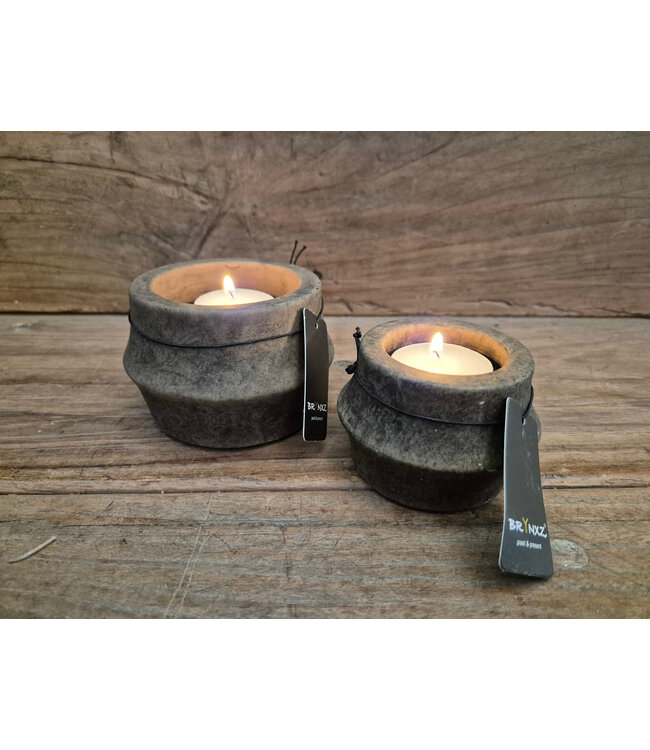 Tealightcup Edge Majestic Brown L D.10 H.7