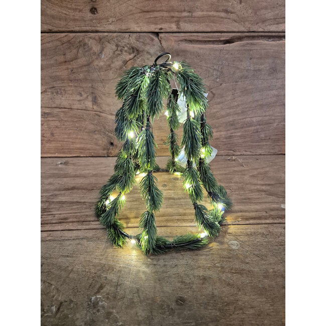 Countryfield # LED kerstbel Dani M groen-L18B18H21CM