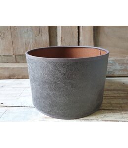 2070 - KKL - lampenkap - bruin melee glad - 20 x 20 x 13 cm