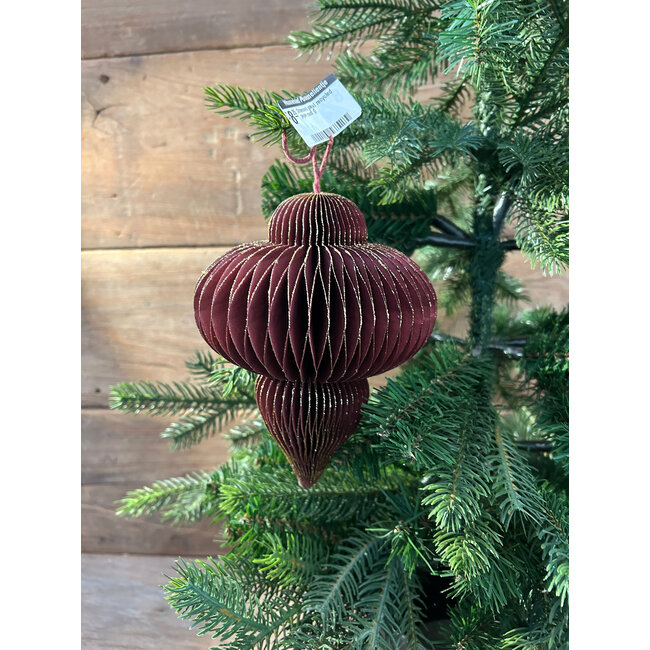 # Ornament pegel recycled paper rood (2)