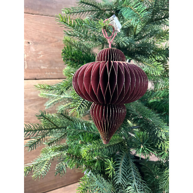 # Ornament pegel recycled paper rood (2)