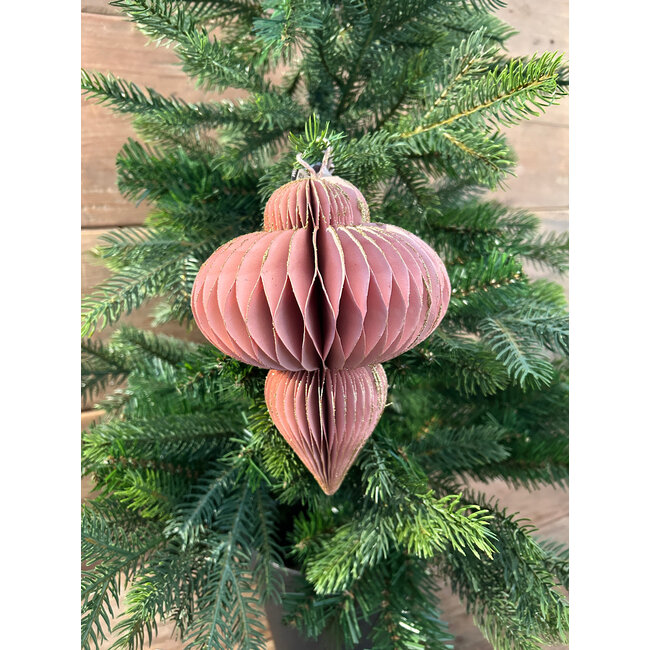 # Ornament pegel recycled paper roze (3)