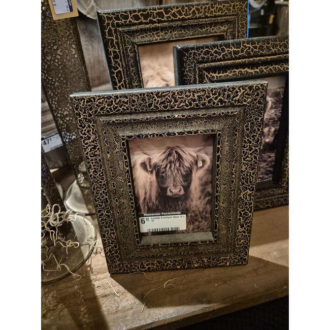 # Fotolijst S antique black - afmeting fotolijst : 20 x 16 cm/foto formaat: 9 x 13 cm