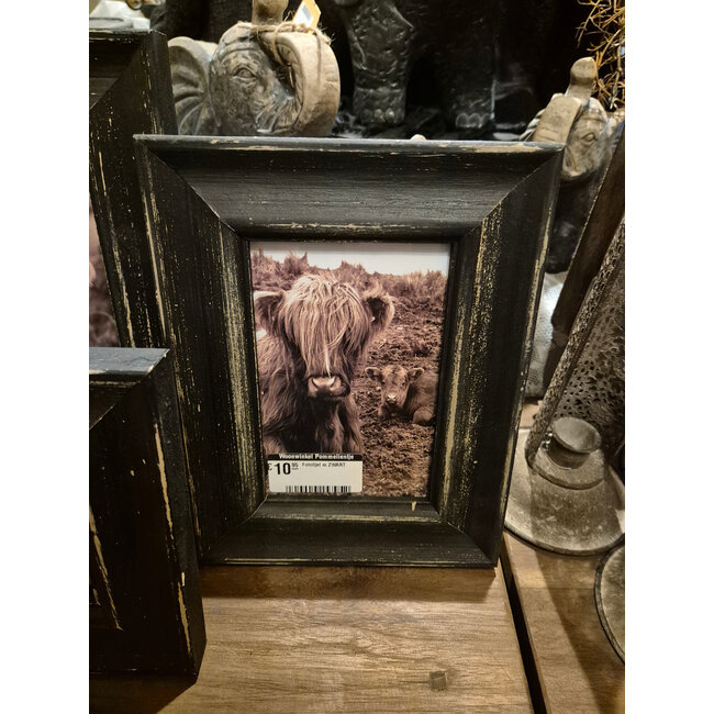 # Fotolijst m ZWART - afmeting fotolijst : 22 x 17 cm/foto formaat:15 x 10 cm