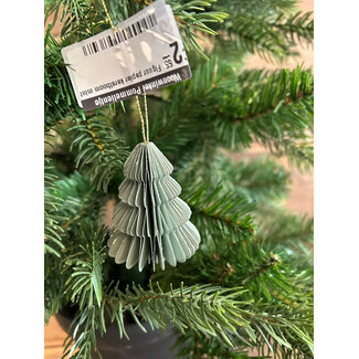# Figuur papier kerstboom mint