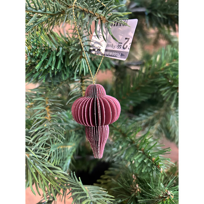 # Figuur papier pegel maroon