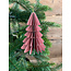 # Kerstboom papier hangdeco lichtroze (6)