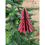 # Kerstboom papier hangdeco donker roze (7)