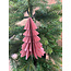 # Kerstboom papier hangdeco 15 cm licht roze (9)