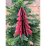 # Kerstboom papier hangdeco 15 cm donker roze (8)