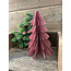 # Kerstboom papier 23 cm lichtroze (13)