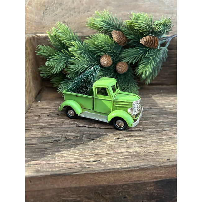 # Groene truck kerst
