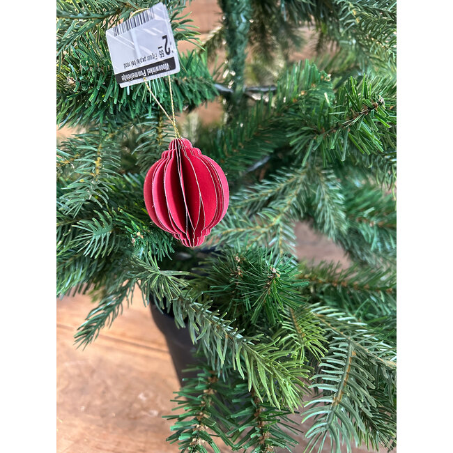 # Figuur papier bal rood