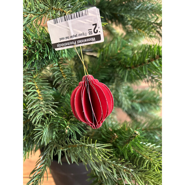 # Figuur papier bal rood