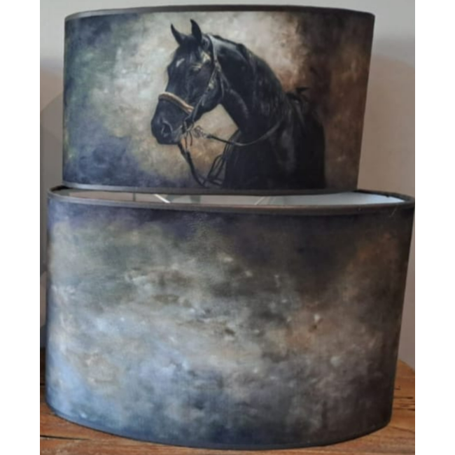 # Lampenkap Paard Ovaal recht - ca. B30 x D15 x H20cm