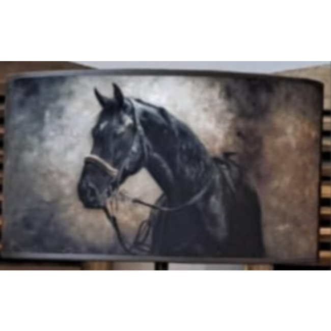 # Lampenkap Paard Ovaal recht - ca. B40 x D15 x H25cm
