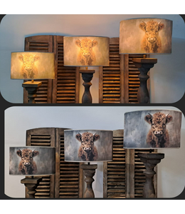 # Lampenkap Hooglander Ovaal recht - ca. B35 x D15 x H22cm