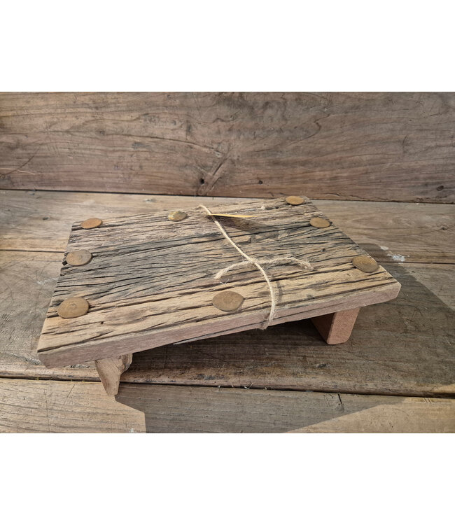 Railwaywood bajot - per stuk - ca. 30 x 20 x 8 cm
