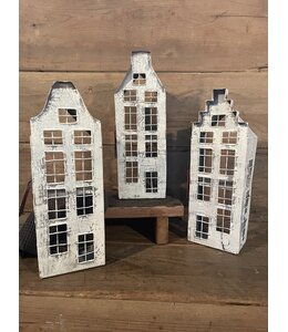 @ Mix - Waxine huis - metaal - House frozen L H38 - per stuk