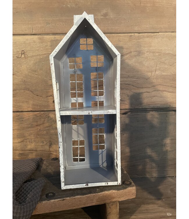 Mix - Waxine huis - metaal - House frozen L H38 - per stuk