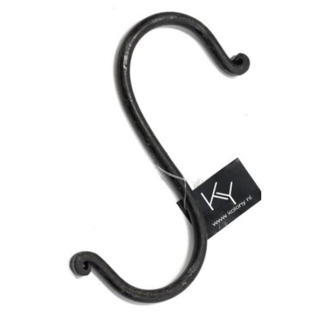 # S-haak - metaal - 14 x 7 cm - per stuk