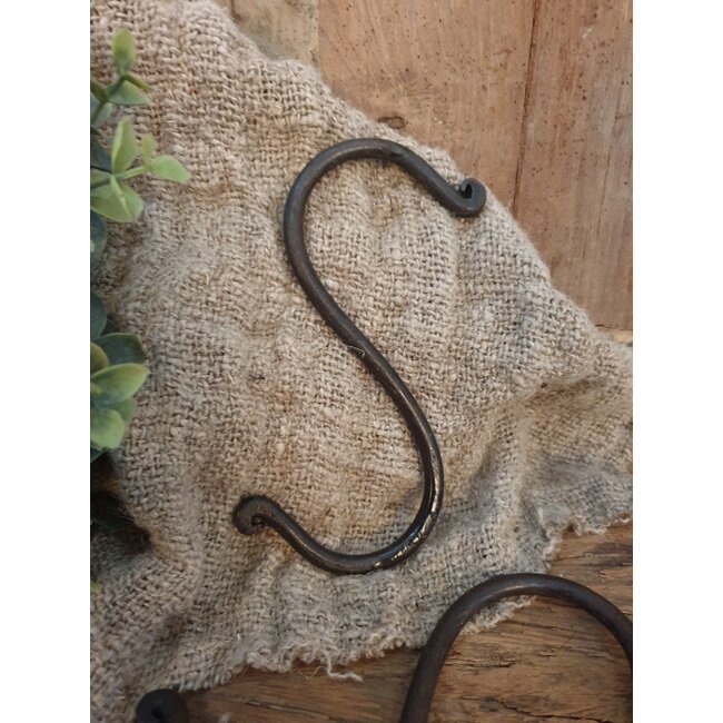 # S-haak - metaal - 14 x 7 cm - per stuk