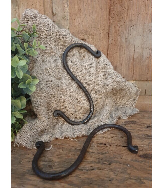 # S-haak - metaal - 14 x 7 cm - per stuk