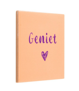 # Tegeltje geniet - 10,5x10,5x0,5cm