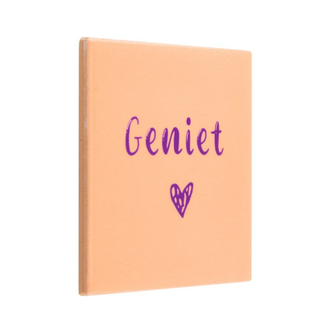 # Tegeltje geniet - 10,5x10,5x0,5cm
