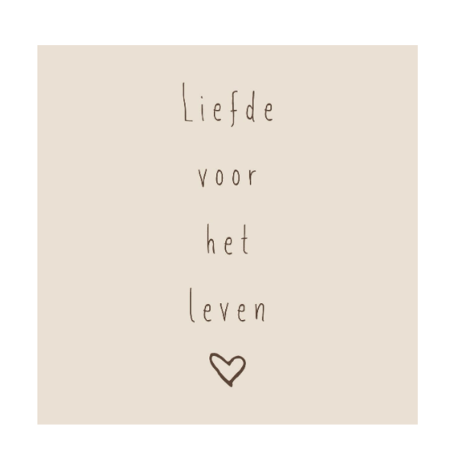 # Tegeltje liefde voor het leven - 	10,5x10,5x0,5cm