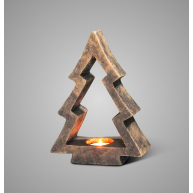 # Tealightholder X -Tree 2025 Majestic Brown L 22x9x30