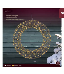 Micro LED krans metaal steady buiten -  L.7cm W.38cm H.38cm