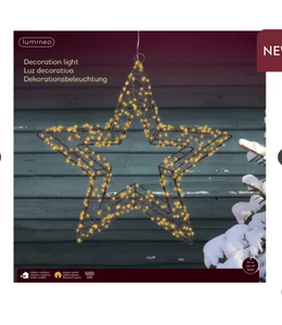 Micro LED ster metaal steady buiten - L.7cm W.38cm H.38cm