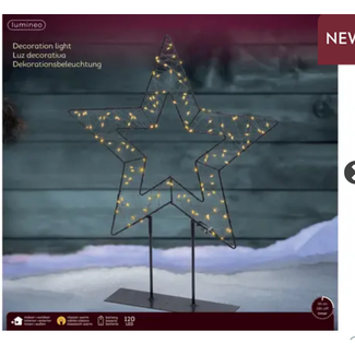 # Micro LED tafellamp metaal steady buiten - L.7cm W.47cm H.38cm