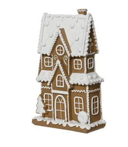 Huis polyresin -  L.13.5cm W.6.5cm H.21.5cm