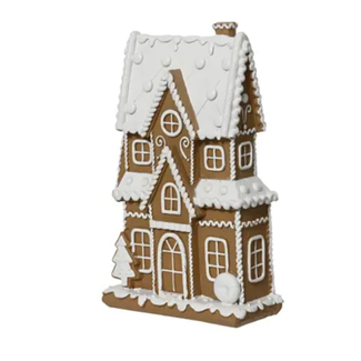 Huis polyresin -  L.13.5cm W.6.5cm H.21.5cm