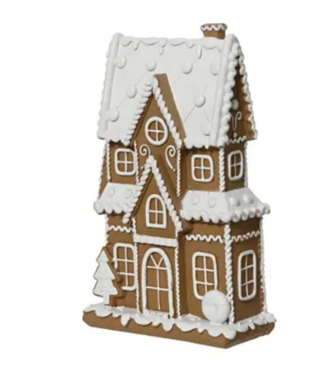 Huis polyresin -  L.13.5cm W.6.5cm H.21.5cm
