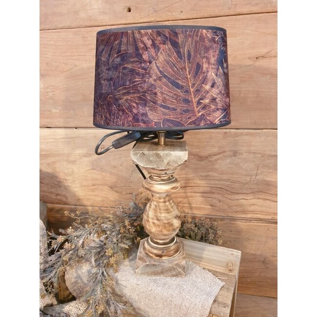 goudblad - OV schuin - lampenkap - 25 x 21 onder - 15,5 x 16,5 boven