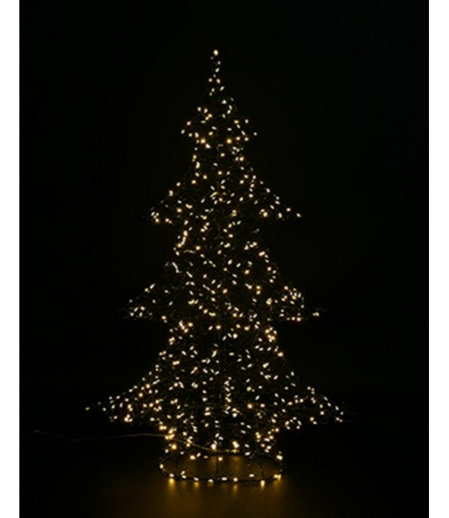 Countryfield Kerstboom LED Bling S zwart-L14B55H80CM