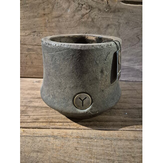 # wordt niet verzonden - Planter Luxury Majestic Brown M - 19 x 15 cm