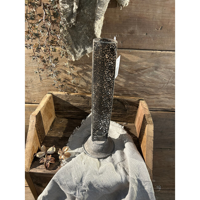 # Kandelaar metaal - 10 x 10 x 32 cm