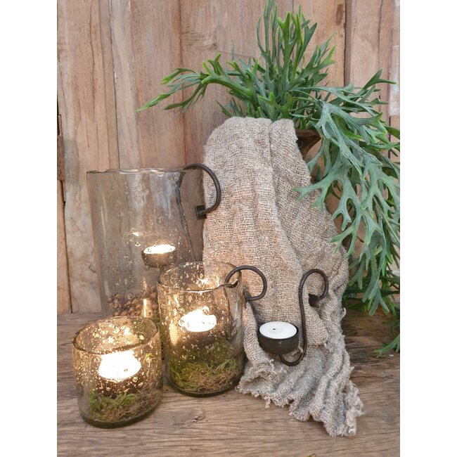 # GG - metalen waxinelichthanger - 10 x 5 x 10 cm