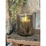 # Cylinder - lichtbruin glas - ca. 13 x 20 cm