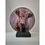 # Mix - Glasplaat rond incl houder - 18 x 20 cm - diverse afbeeldingen mogelijk