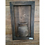 Mix - Houten paneel met vaas - 30 x 50 cm excl. deco