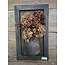 Mix - Houten paneel met vaas - 30 x 50 cm excl. deco