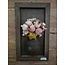 Mix - Houten paneel met vaas - 30 x 50 cm excl. deco