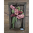Mix - Houten paneel met vaas - 30 x 50 cm excl. deco